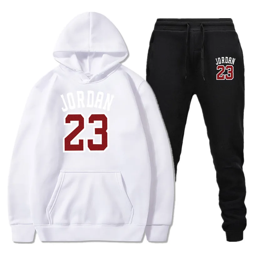 Осенний брендовый спортивный костюм Повседневный JORDAN 23 Мужской комплект из двух