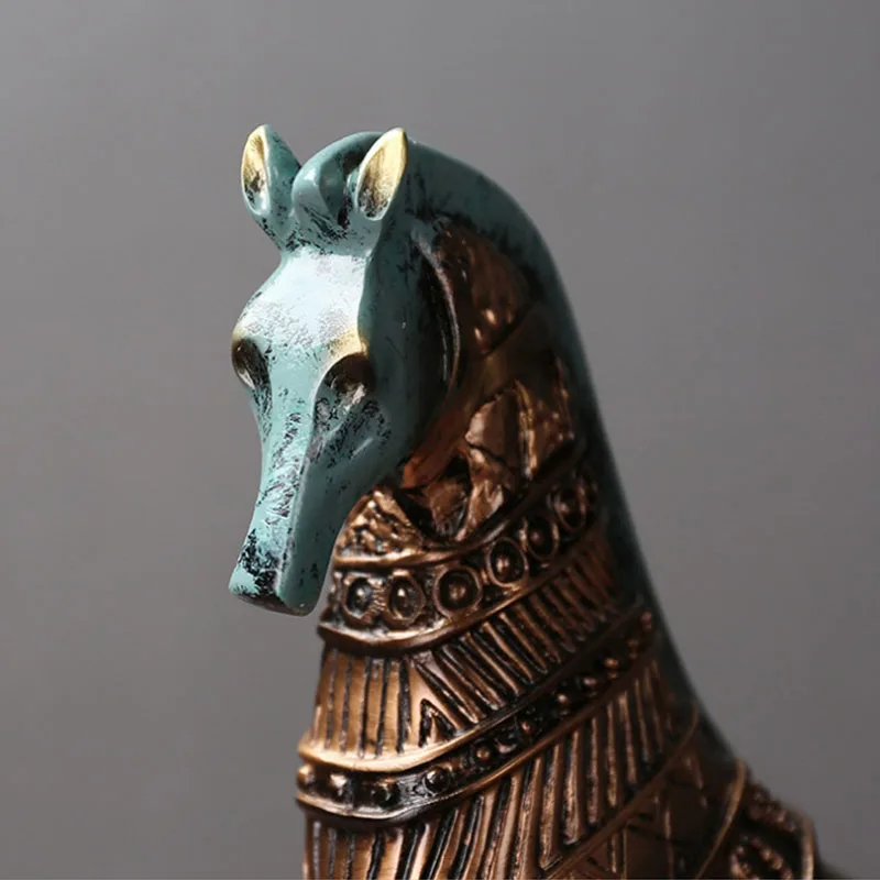 Strongwell Chinese Horse Statue Tang Tri-Color Glazed Ceramics Warhorse Sculpture Retro Home Office Desktop Decorations Gift | Дом и сад