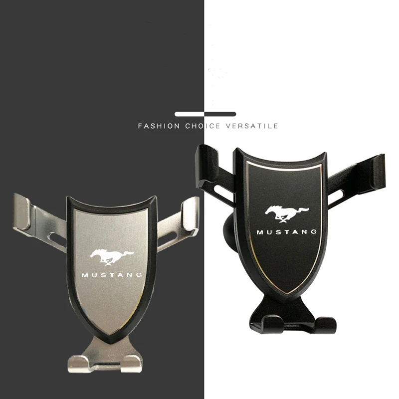 

Car Phone Holder For Car Air Vent Slot Mount Phone Holder Stand For Mustang Shelby GT Metal Gravity Mobile Phone Holder