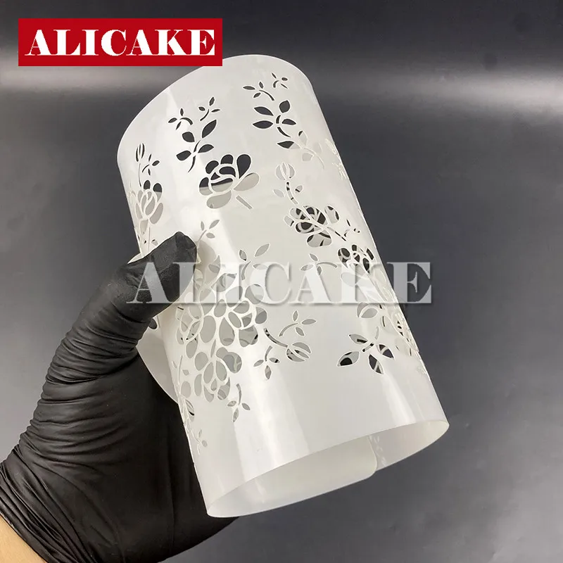 Трафарет для свадебного торта с цветочным узором украшения пластиковые