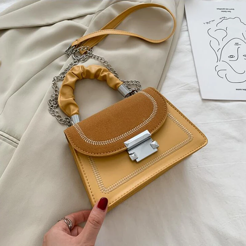 Новые дизайнерские маленькие сумочки модная сумка на плечо со вставками сумки