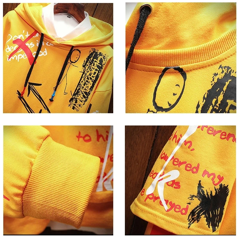 

2021 New Fashion Brand Men Hoodies Spring Autumn Casual Printing Hoodies Sweatshirts Men Street Hip hop Hoodies Sweatshirt Tops