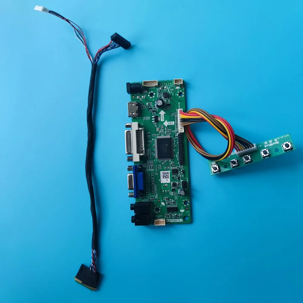 Work for LTN101NT02-A01/A02/A03/B01 Controller kit DVI LVDS monitor board LCD LED 1024X600 10.1" Panel VGA HDMI-compatible | Компьютеры