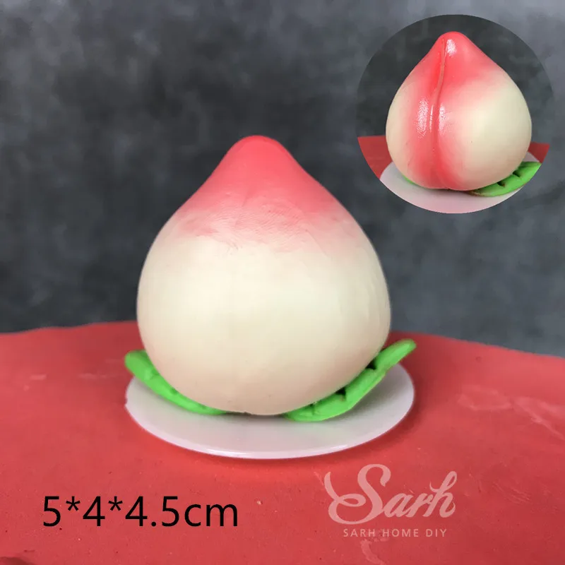 1PC Peach Долговечность, топпер для торта с надписью «Grandpa», украшение для дня рождения, китайский Fuzi, благословение, принадлежности для выпечки, десерт, подарки для любви - Цвет: 1PC Peach