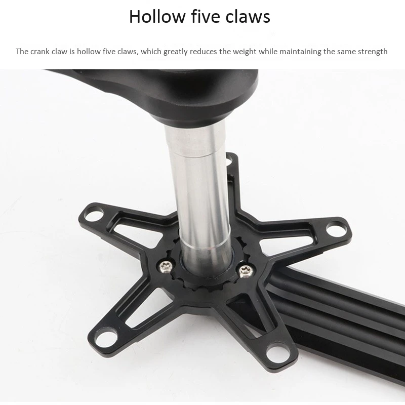 

Litepro Bike Crankset 170mm Crankarms with Bottom Bracket and Bike Chainring for Folding Bike Crankset