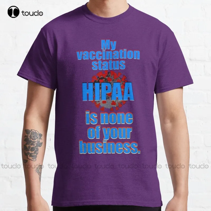 

New Vaccinate This. Classic T-Shirt Women Mens White Shirt