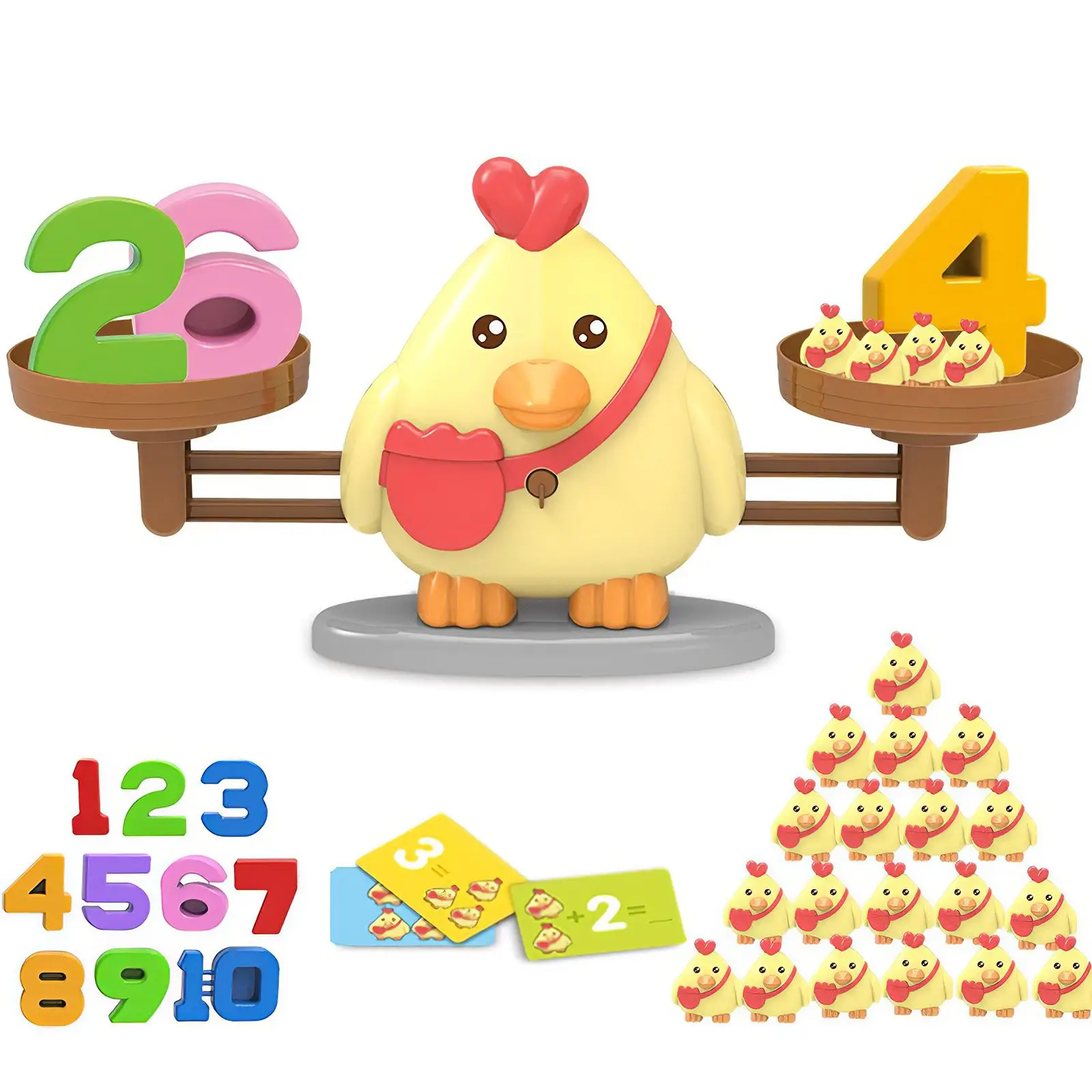 

Play Brainy Balancing Chicken Game Fun And Educational Chicken Scale Math Toy Cute Numbers Counting Game For Girls And Boys
