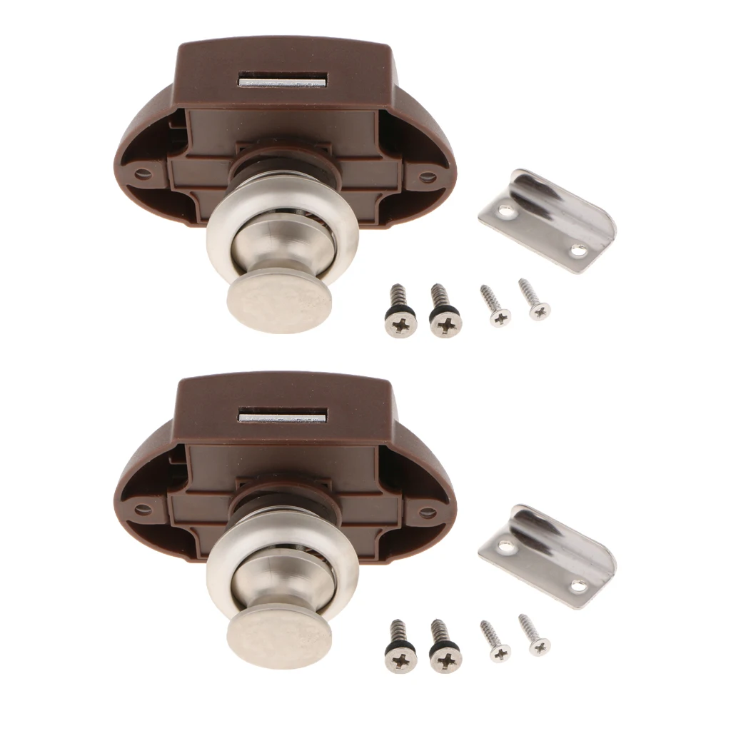 2 шт. кнопочный замок без ключа для яхты Rv ящика шкафа | Автомобили и мотоциклы