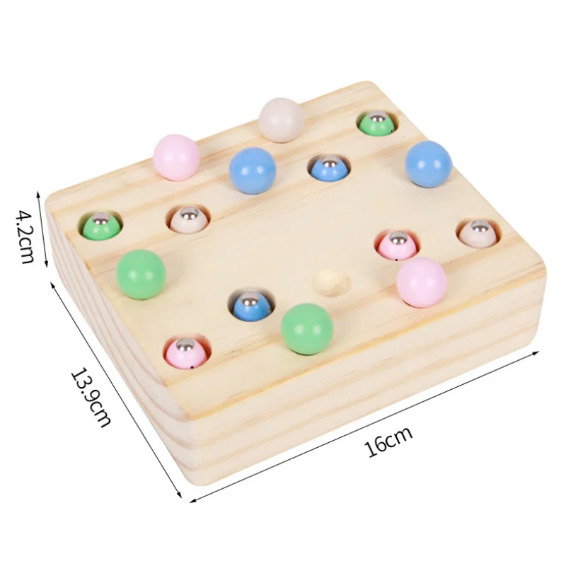 Children Wood Multi-function Cartoon Virus Fishing Catch Insect Game Montessori Educational Toy Clip Beads Toys Kids Gifts | Игрушки и