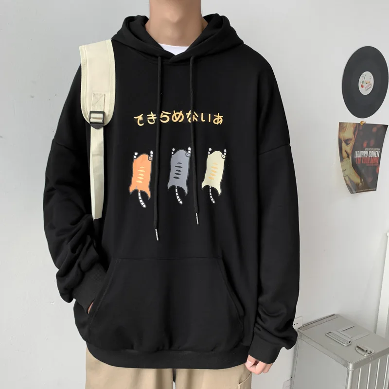 

ZOGAA New Trendy Men's Hoodie Harajuku Thicken Cute Cat Casual Streetwear Hip Hop Sweatshirt Youth Student Men's Women's Wear