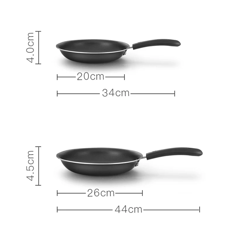 

COOKER KING Nonstick Frying Pan Set, 20cm and 26cm 2pcs set , Omelette Pan Skillets Pan Set, Cookware SetDishwasher Safe