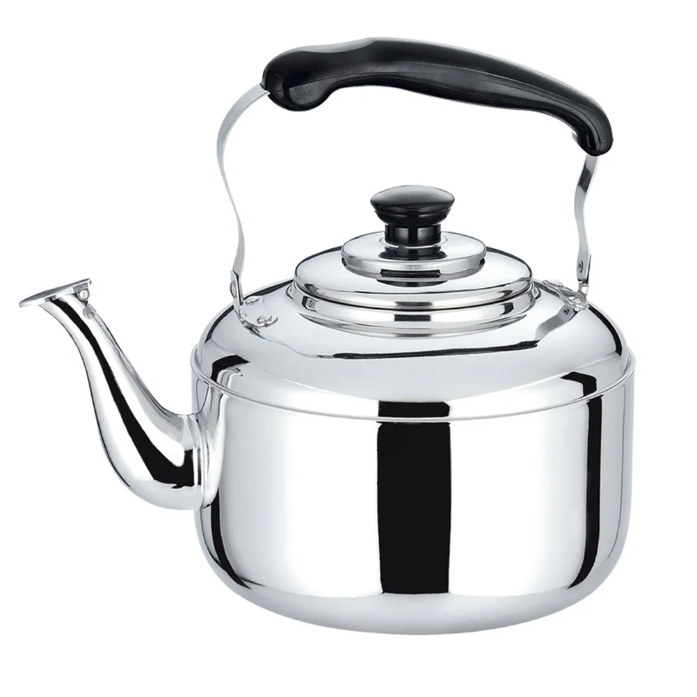 

Stainless Steel Kitchen Kettle Large Capacity Automatic Sounding Pot for Gas Induction Cooker Induction Furnace (4L)