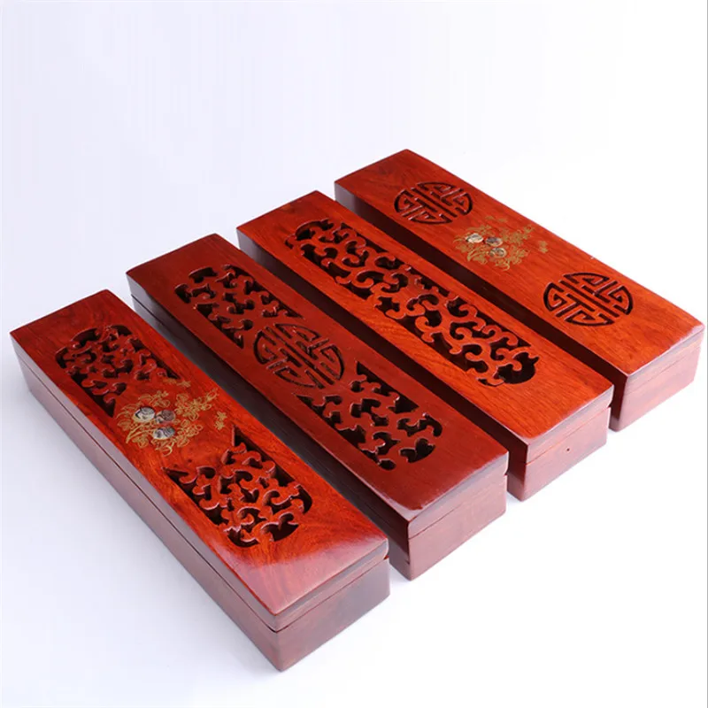 Креативная курильница из Вьетнамского палисандра с вырезами коробка для палочек