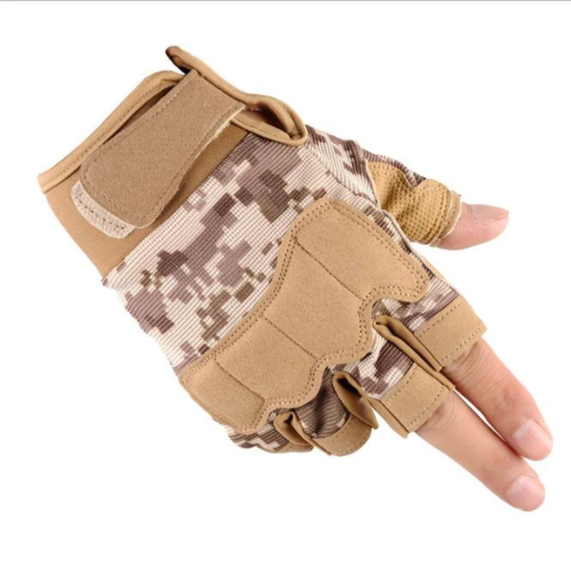 Тактические перчатки с полупальцами Pika армейские для занятий спортом на