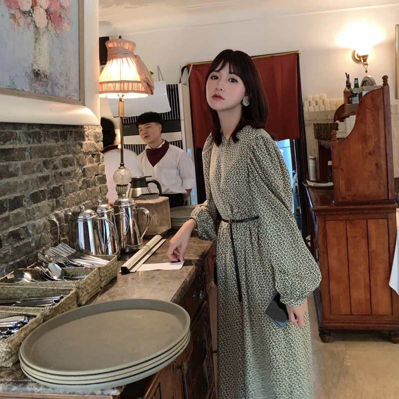 Женское винтажное платье с цветочным принтом MISHOW облегающее длинное круглым