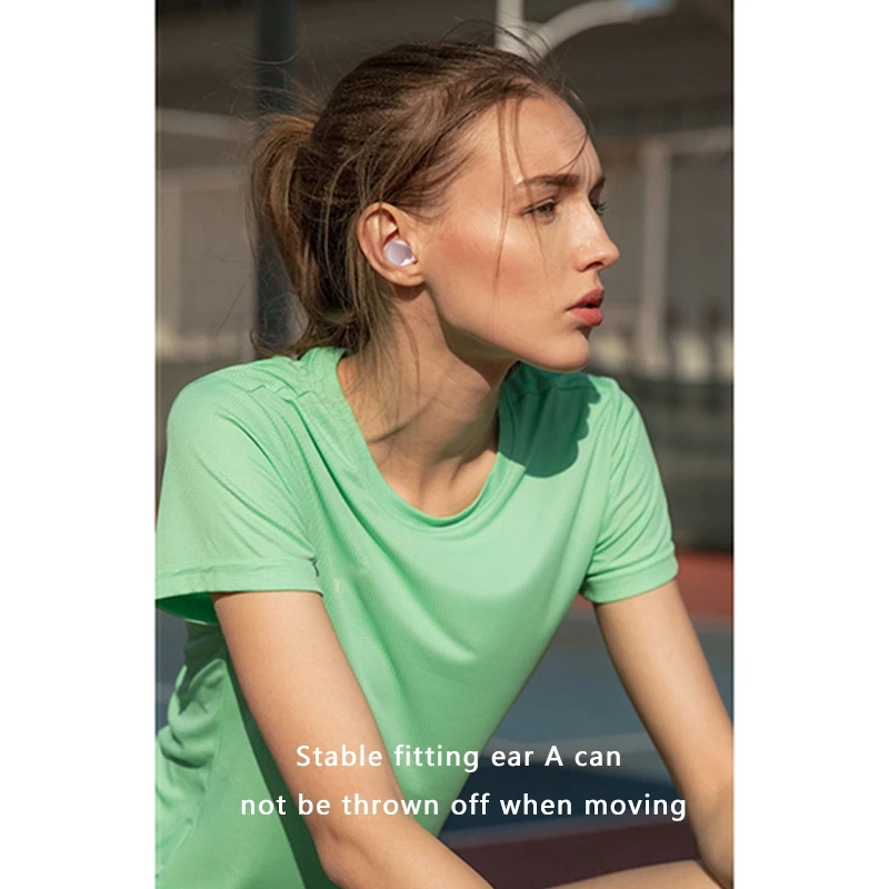 

N80 Bluetooth Headset, Tws Binaural 5.0 In-Ear Digital Display Wireless Sports Contact Stereo Headset for Games