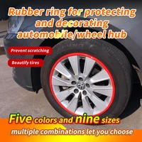 rubber ring for protecting and decorating automobile wheel trim hubcar hub decorative protection modification rubber ring