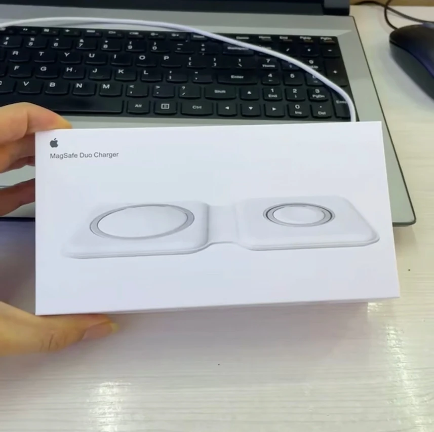 

Apple MagSafe Duo Charger Phones Wireless Charger Magnetic Fast Charge for iPhone 8/X/11/12 Pro for Apple Watch/AirPods