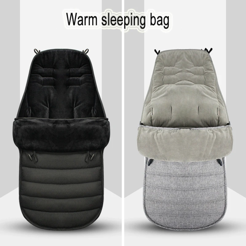 Baby stroller sleeping bag warm stroller foot cover universal thickening cushion foot cover windshield winter out windproof