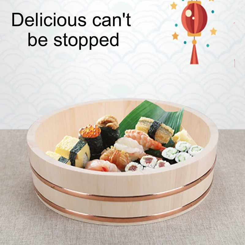 

Wooden Tub Japanese Cuisine Wooden Bucket Cuisine Sushi Bucket Pine Wooden Korean Bibimbap Bucket Sushi Bowl