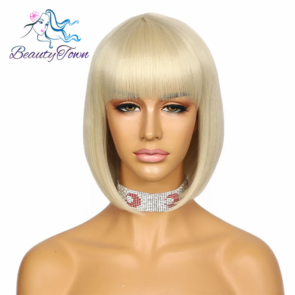BeautyTown 613 светлые Боб короткий парик теплостойкий Косплэй вечерние волос имитация