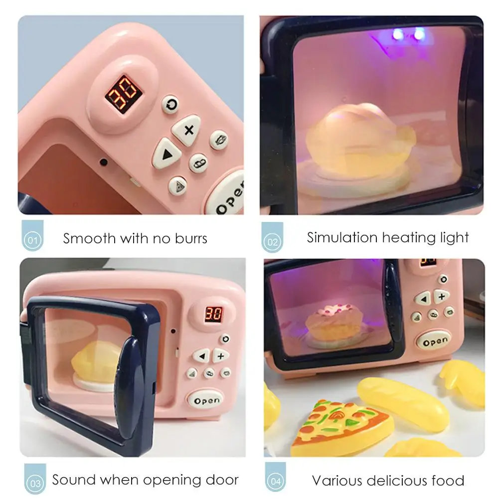 Детские игрушки для кухни имитация микроволновой печи забавные ролевые набор