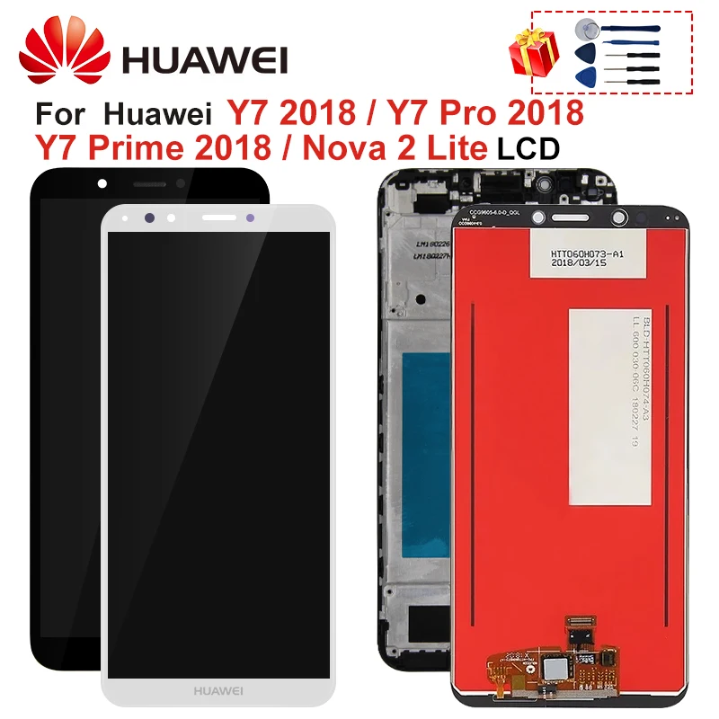5 99 &quotдля HUAWEI Y7 Prime 2018 дисплей Pro Nova 2 Lite ЖК сенсорный экран дигитайзер Запасные