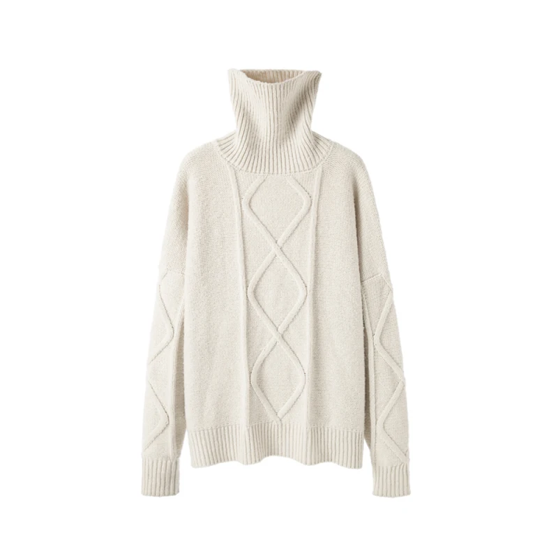 

Maihokan turtleneck sweater women plus size korean top pullover harajuku oversized long sweater sweaters fashion 2020 winter new