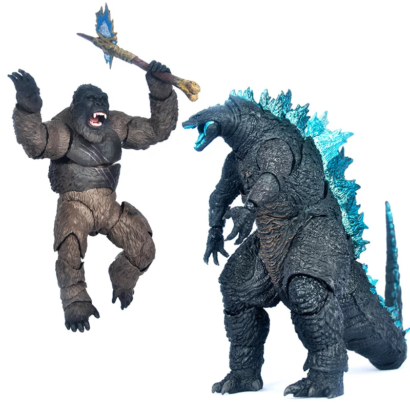

Anime 16cm King Kong Action Figure Toy 2021 Movie Pvc Gorilla Monster Collectible Model Pvc Black Gorilla Kingkong Model Toys
