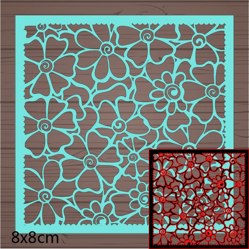 

Cutting Dies flower Metal steel frames DIY Scrap booking Photo Album Embossing paper Cards 80*80mm