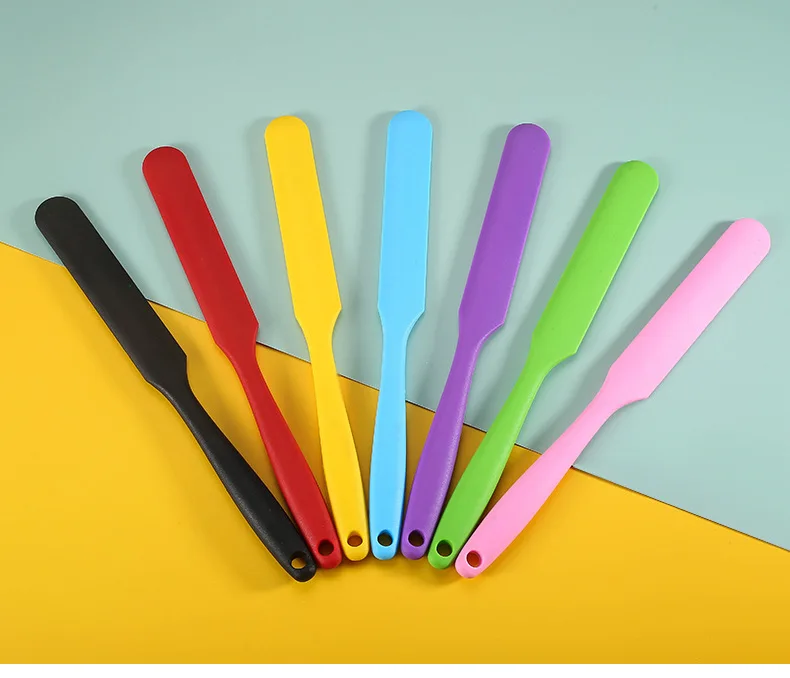 Маленький силиконовый скребок длинный нож для масла аксессуары изготовления