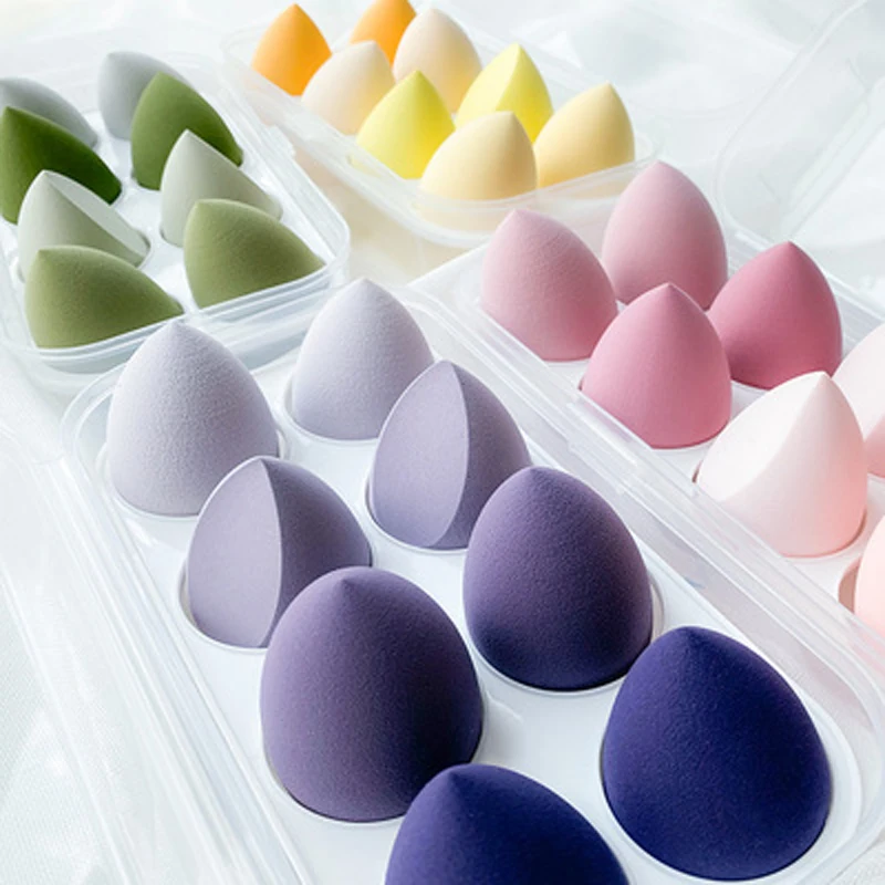 

Beauty Egg Set Gourd Puff Water Drop Puff Soft Do Not Eat Pastel Color Makeup Egg Liquid Foundation Sponge Puff Beauty Tools