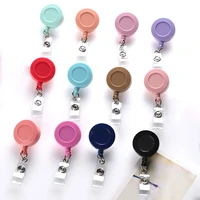10pcs lot retractable badge holder badge clips for nurse id badge reel for nurse doctor student office suppliers
