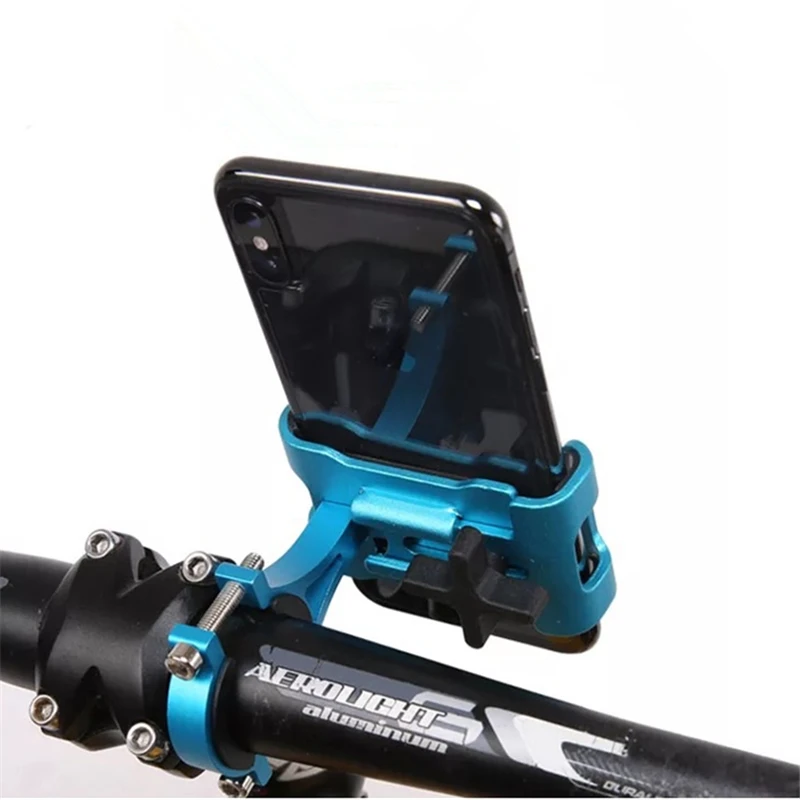 Алюминиевый сплав велосипедный держатель для телефона MTB велосипед смартфон gps крепление Bikepacking поддержка Велоспорт на 360 градусов вращающийся кронштейн