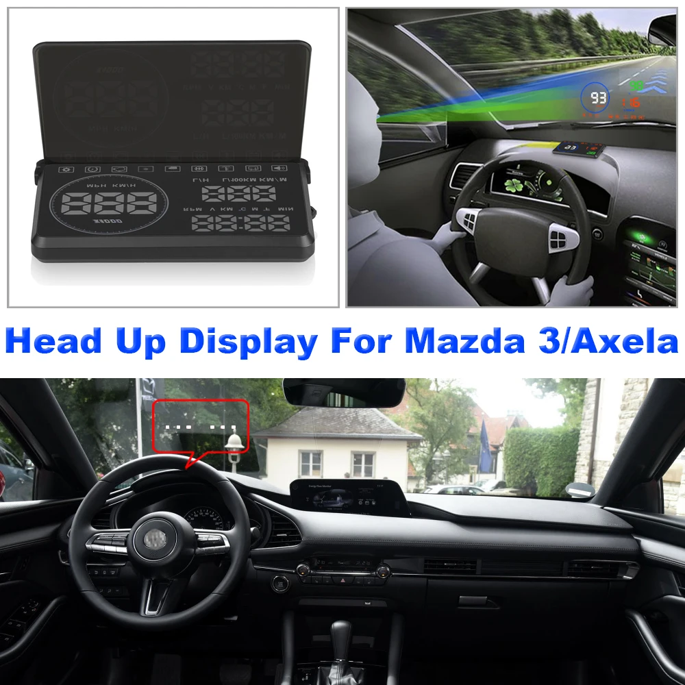 

Car Head Up Display HUD For Mazda 3 Axela Mazda3 2013-2020 2021 Auto Professional Electronic Accessories Safe Driving Screen