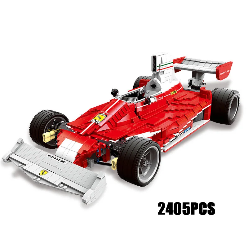 Технический автомобиль Франция Ferra гоночная команда moc конструктор супер F1