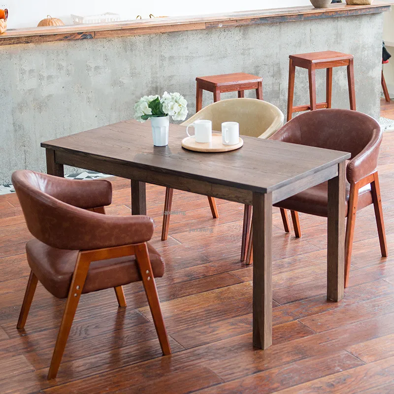 Мебель для гостиной в скандинавском стиле декор из твердой древесины обеденный