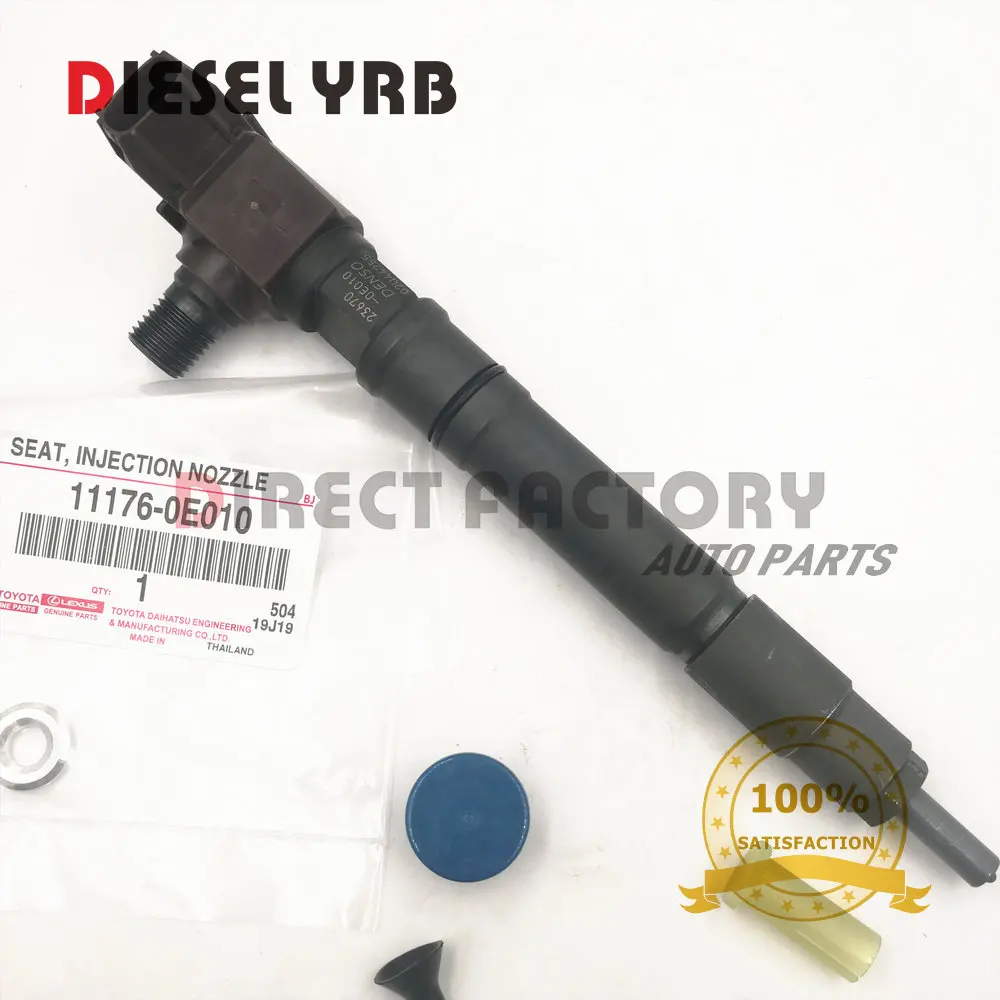 Подлинная и абсолютно новая Оригинальная Топливная форсунка common rail 295700-0550 для Hilux Revo 2.8L 23670-0E010