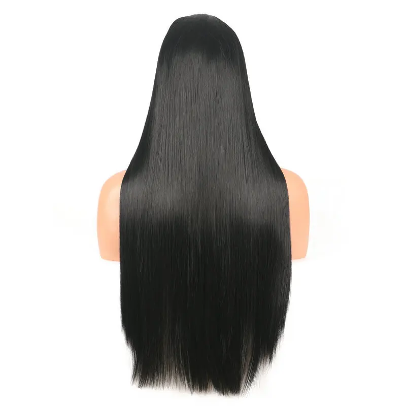 WEILAI кудрявый 24 дюйма длинный парик Омбре на сетке спереди с детскими волосами