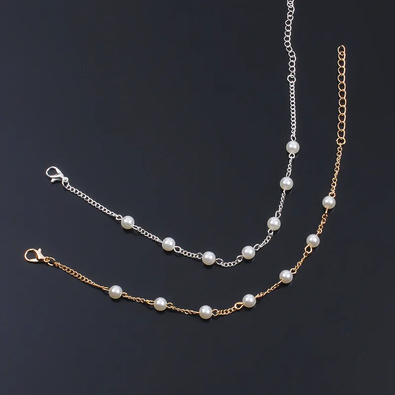 

New Fashion Gold Silver Chain Bracelet Simple Exquisite Pearl Adjustable Charm Bracelets for Women Jewelry