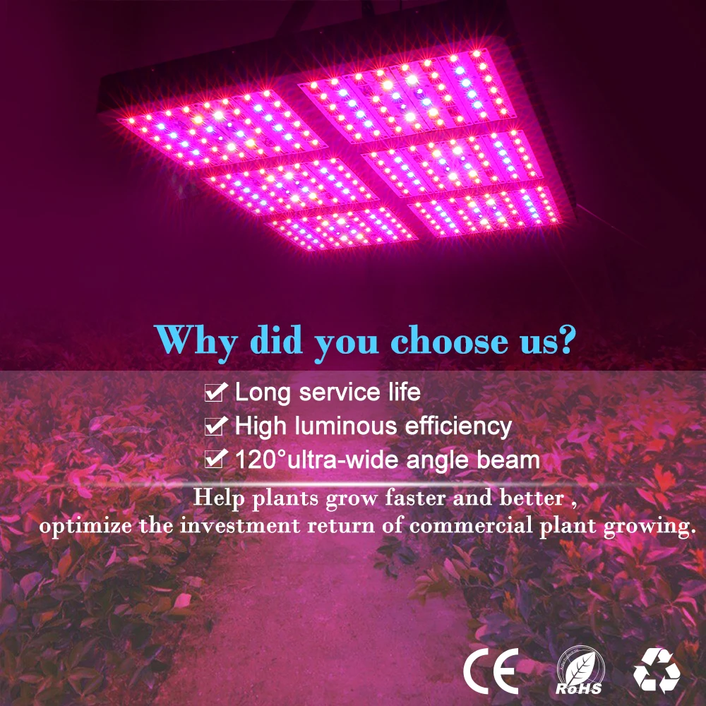 Светодиодная лампа для выращивания растений LVJING полного спектра комнатных