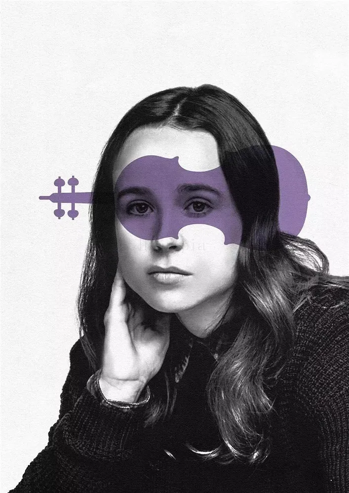 Постер с зонтиком хорошего качества из глянцевой бумаги для украшения дома