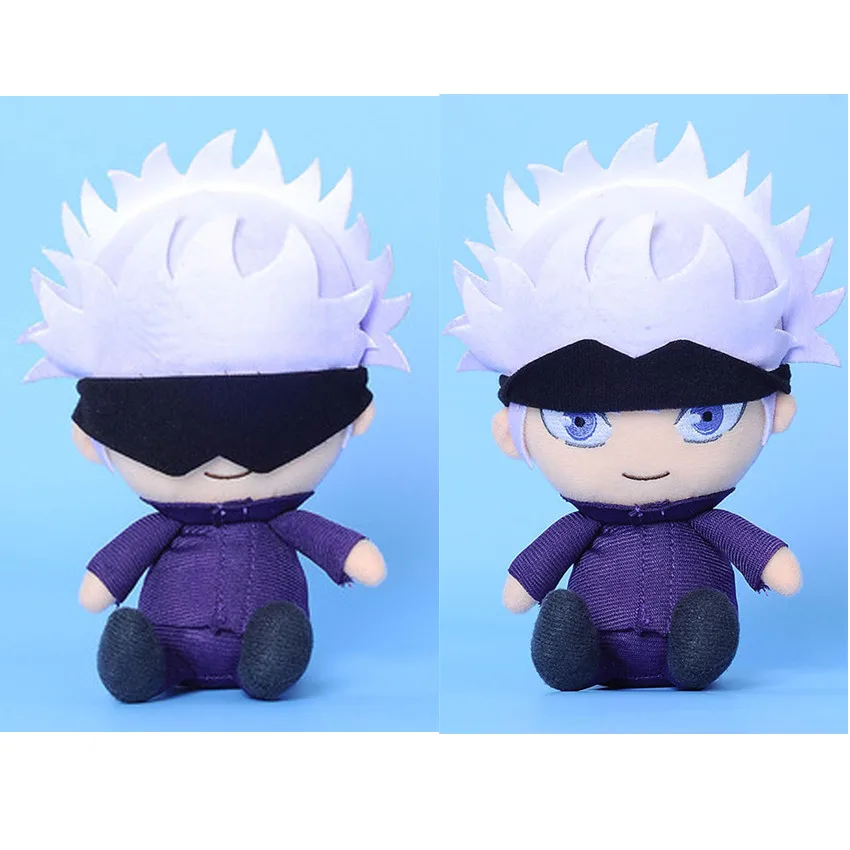 

Takerlama 10cm/15cm Jujutsu Kaisen Gojo Satoru Plushie Doll Anime Stuffed Toy Plush Pendant Keychain for Children Birthday Gift