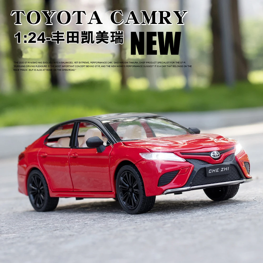 

Новинка 1:24, Toyota Camry, литые игрушечные автомобили, металлическая модель автомобиля, коллекционная игрушка для мальчиков со звуком и подсвети...