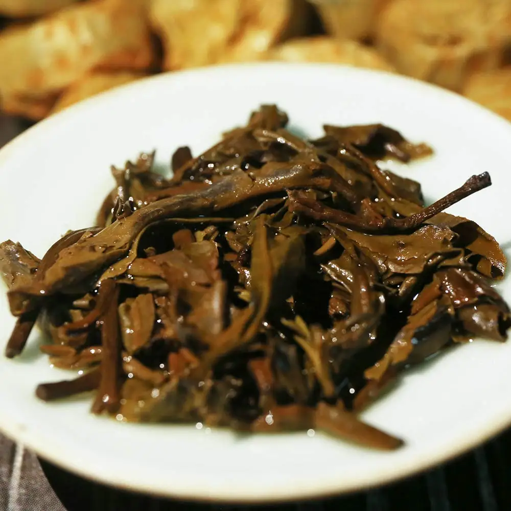 чай пуэр Laocang 2015 г. мини-сырец из ПУ-erh Tuocha с глютиновым ароматом рисовый Sheng Pu-erh Tuo