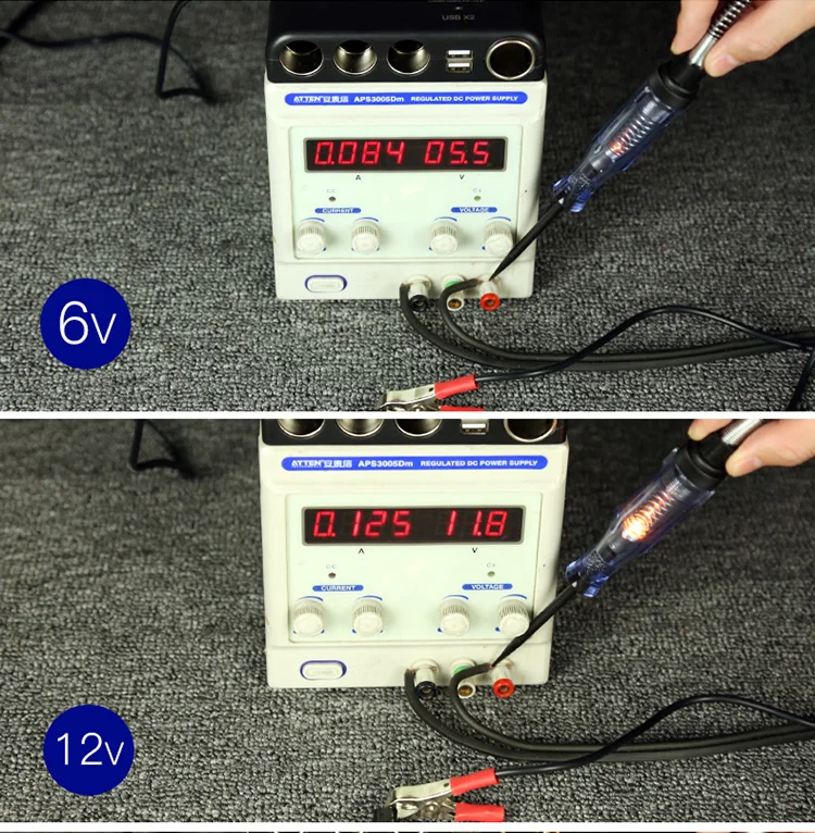 

6V 12V 24V multi-function Automotive circuit testing test pen electrician line repair tool Car Light Lamp Voltage Test