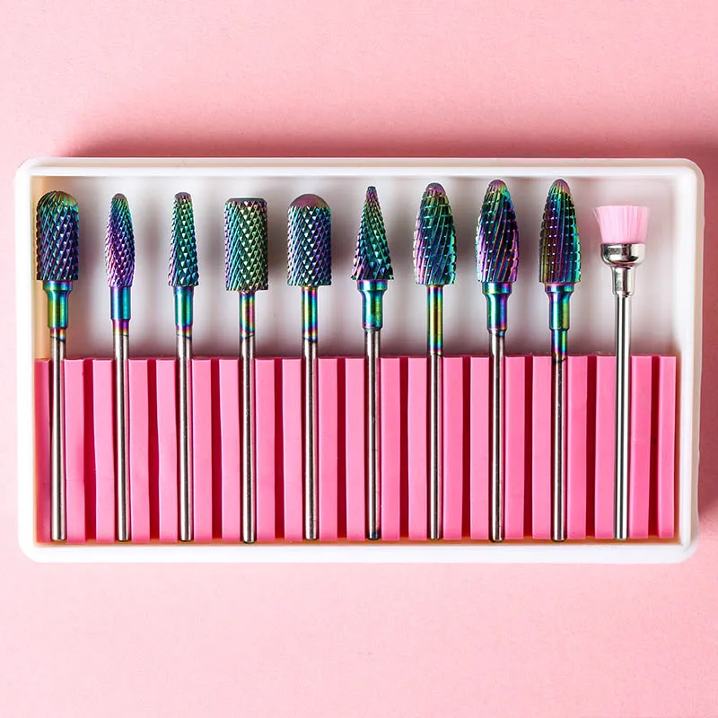 Шлифовальная головка фреза для педикюра дизайна ногтей 10 шт./кор. конусный