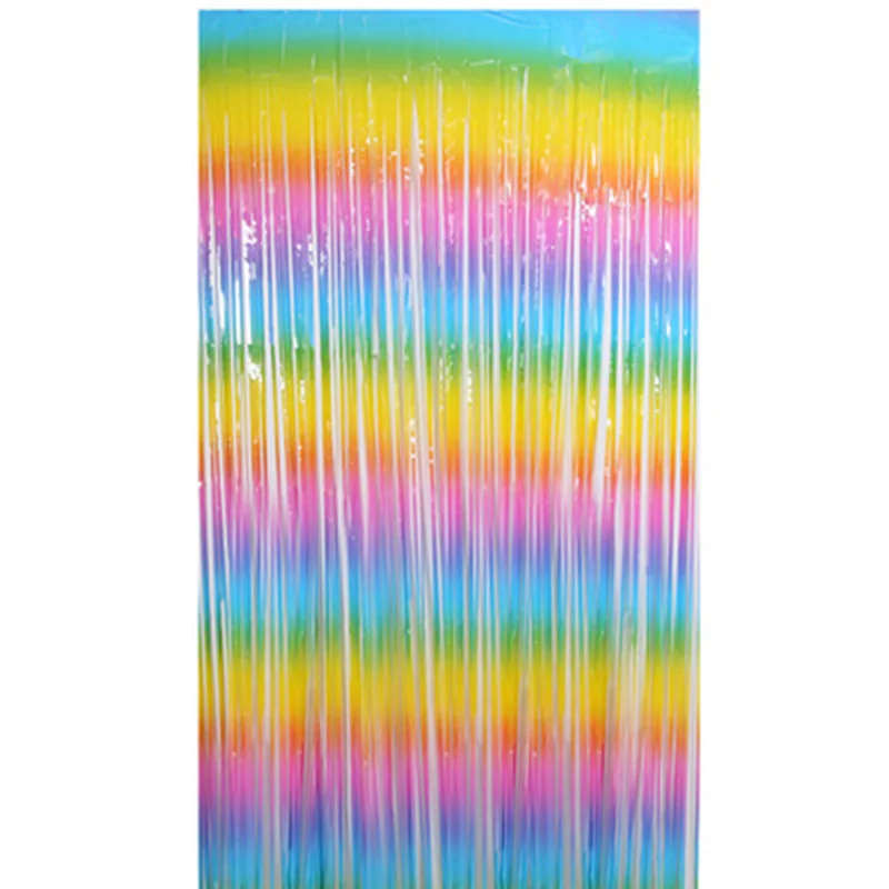 2Pcs Party Backdrops Rainbow Glitter Curtain Sequin Wall 2m Length Shimmer Backdrop Wedding Birthday Decoration | Дом и сад