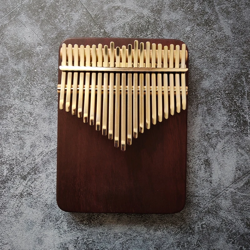 Handmade Purpleheart Wood Kalimba 21 Key Keyboard Thumb Piano Musical Instruments For Friends Gift With Finger Piano Case