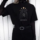 Женская футболка с длинным рукавом, в стиле гранж